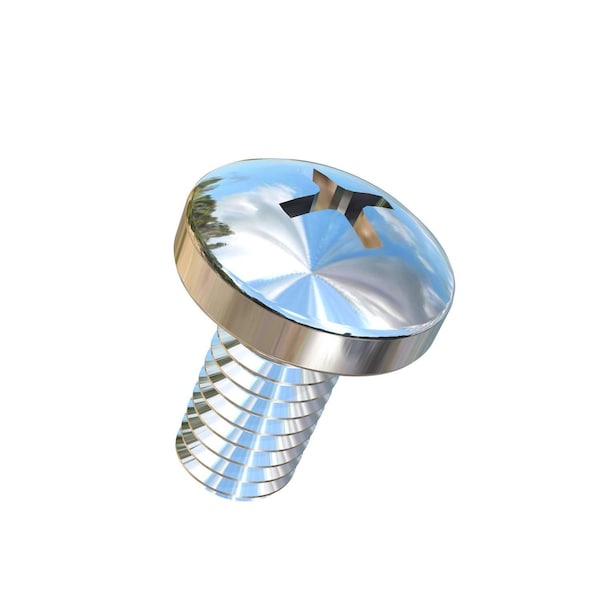 Allied Titanium M4-0.70 x 8 mm Phillips Pan Machine Screw, Plain Titanium 0036273 - main